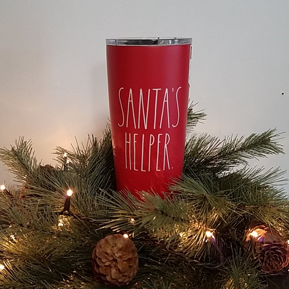 Rae Dunn Santa's Helper insulated metal tumbler